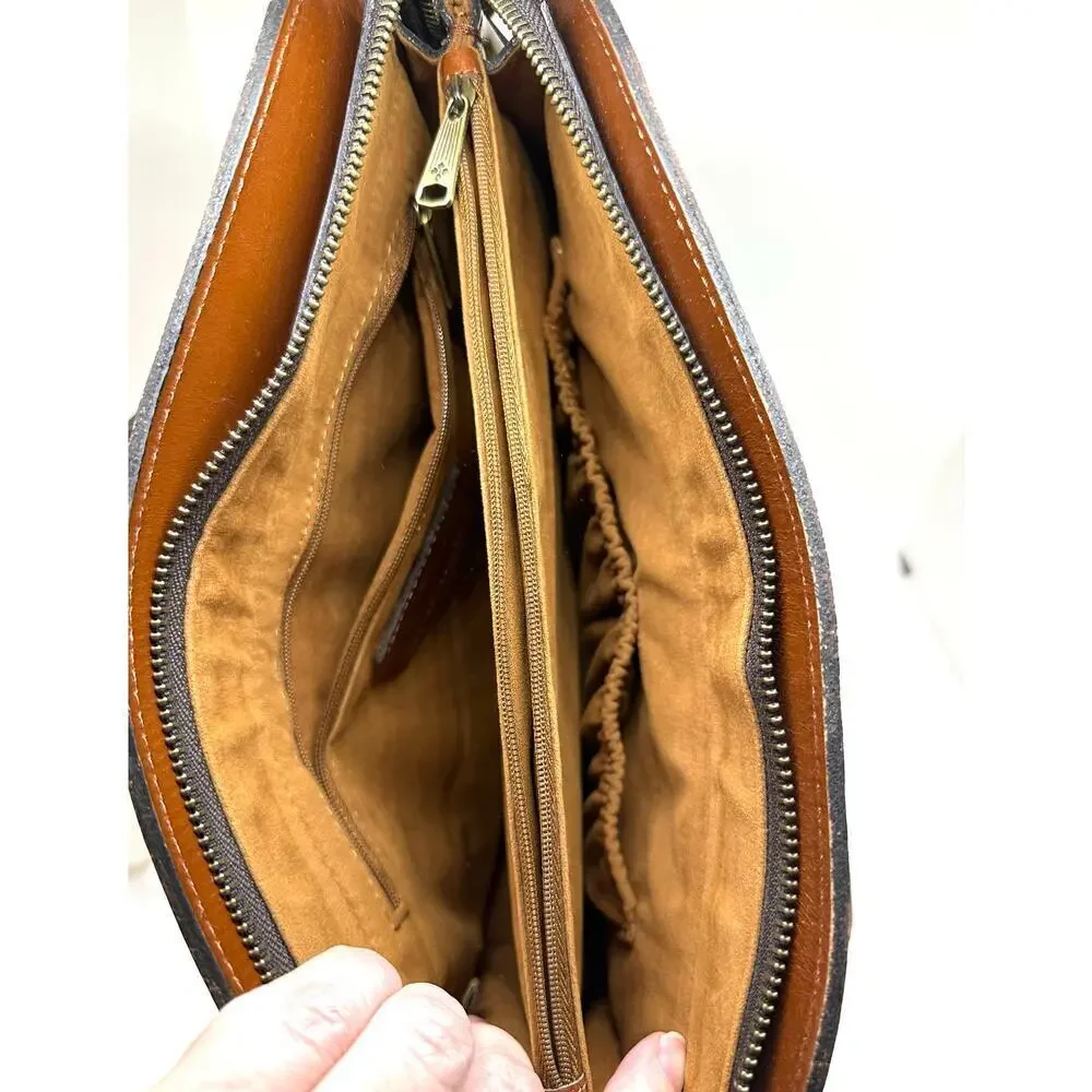PATRICIA NASH Calvi Satchel Watercolor Butterfly Purse Heritage Collection